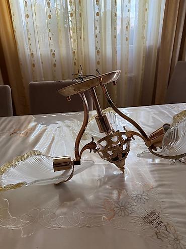 İşıqlandırma: Çılçıraq, 3 lampa, Şüşə — 3