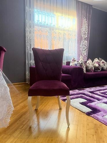 stul örtüyü: Bənövşəyi rəng palitrasında dəst mebel Tərkib: - 1 ədəd 3 nəfərlik — 4