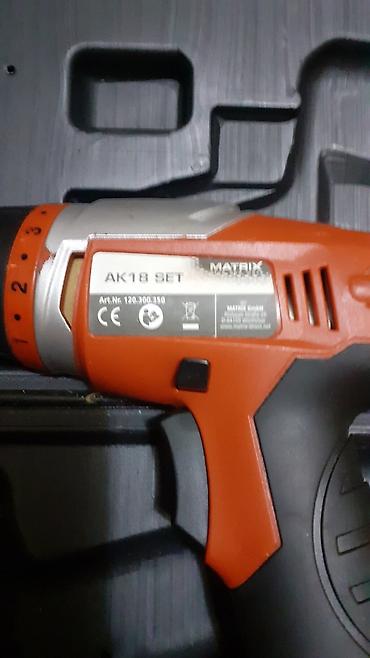Alati i mašine: MATRIX AK18 SET – bežični aku-odvijač/bušilica u koferu - Model — 2
