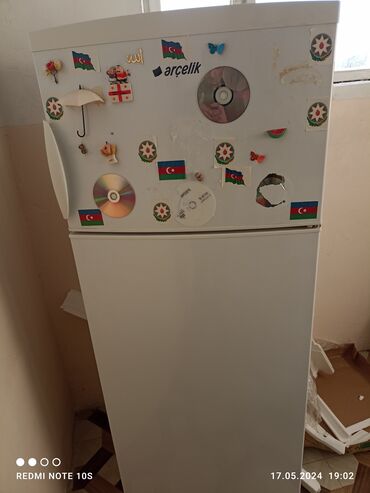 бэушный холодильник: Б/у Двухкамерный Arcelik Холодильник цвет - Белый