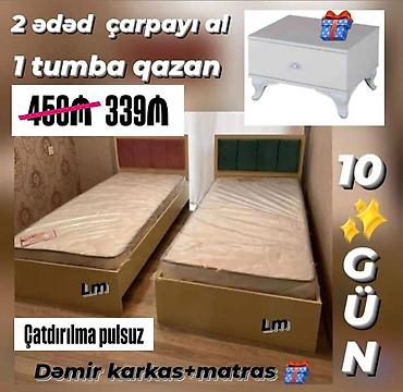 çarpayı qiymətləri: 🆘️ *YALNIZ 10 GÜN🆘️* *Şook kompaniya* 😎 *2 ƏDƏD ÇARPAYI ALANA +1 — 1