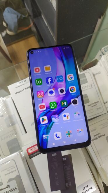 купить процессор бу: Redmi, Redmi Note 9, Б/у, 64 ГБ, цвет - Синий, 2 SIM