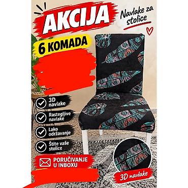 fenjeri za kucu: Navlake za stolice – set od 6 komada - 3D navlake sa modernim — 4