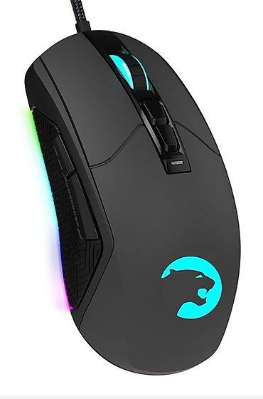 hp notbuk: RGB işıqlı oyun maususu - USB naqilli bağlantı, toxumalı möhkəm kabel — 2
