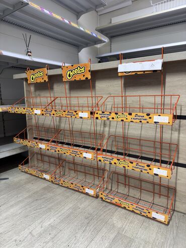 полки для гель лаков: Стеллаж Для продуктов, Лофт, 180 см * 80 см * 40 см, 
Б/у