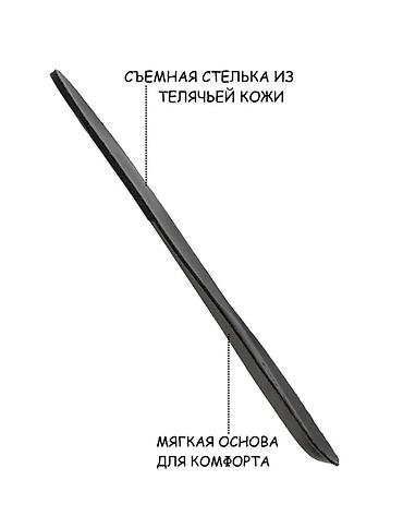 мужские макасы: Мужские кожаные мокасины (темно-синие) - Материал верха: 100% — 4