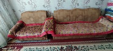 бу чехол: Комплект мягкой мебели, Б/у, Самовывоз, цвет - Коричневый — 2