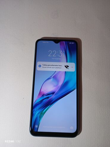 Xiaomi: Xiaomi Redmi 9, 64 GB, rəng - Göy, 
 Barmaq izi, İki sim kartlı