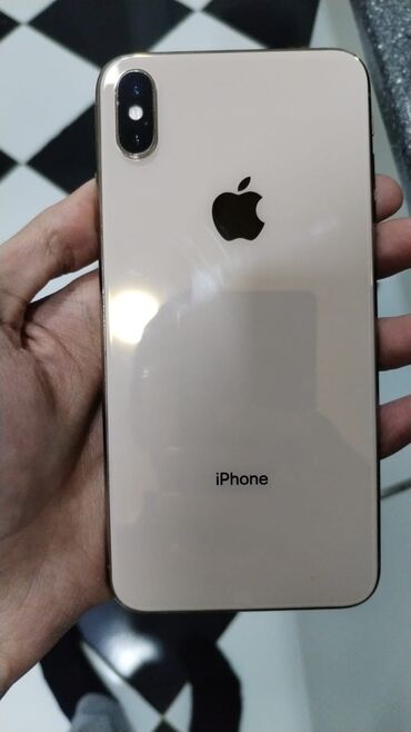 Apple iPhone: IPhone Xs Max, 64 GB, Qızılı, Zəmanət, Barmaq izi, Face ID