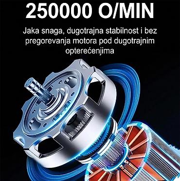 Ostali akumulatorski alati: Nova turbo duvaljka 2 u 1 može da duva i usisava. Ima pet brzina — 7