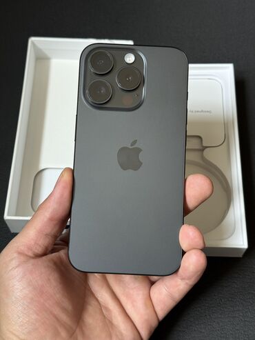 айфон 13 про рассрочка 24 месяца: IPhone 15 Pro, Колдонулган, 256 ГБ, Black Titanium, Куту, 85 %