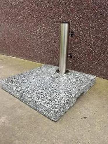 Suncobrani, tende i paviljoni: Težak granitni postolje za suncobran sa inox nosačem - Materijal — 9