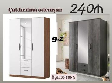 Dolablar: *Dolab 240Azn* ✔️Material Rusiya İstehsalı Laminat 18/lik qalınlıqda