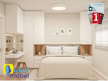 Yataq otağı dəstləri: 2 təknəfərlik çarpayı, Dolab, Komod, Tumba, Azərbaycan, Yeni — 6