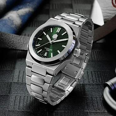 Ručni satovi: San Martin SN076-G - 42mm- Zelena - Patek Philippe Nautilus Potpuno — 1