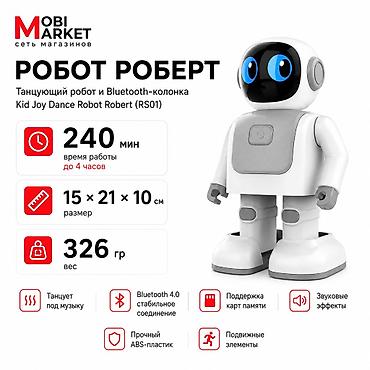 тандем робот: Танцующий робот и Bluetooth-колонка Kid Joy Dance Robot Robert (RS01) — 1