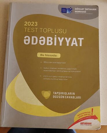 edebiyyat nezeriyyesi: Ədəbiyyat Testlər 11-ci sinif, DİM, 1-ci hissə, 2023 il