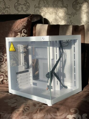 белая сборка: ПК корпусу, Жаңы, Micro-ATX, түсү - Ак