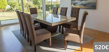 Stilske garniture: Trpezarijski setovi – više modela - Set 1 (prikaz 1 i 4) – 640€: - — 42