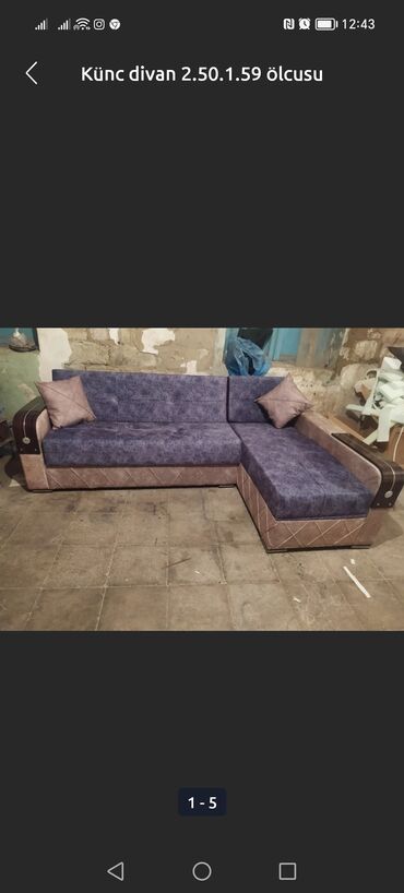 Divanlar: Künc divan, Yeni, Açılan, Bazalı, Parça, Ödənişli çatdırılma — 20