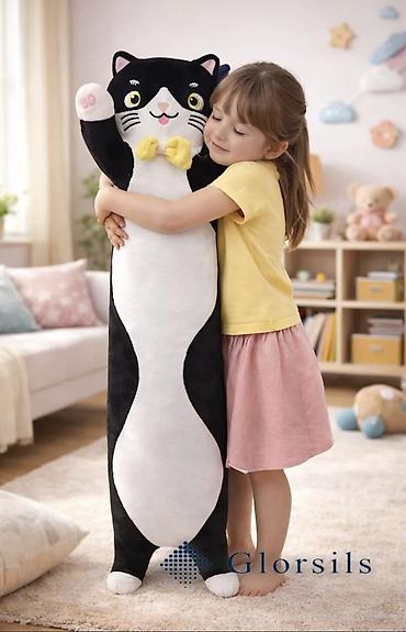 женщина кошка: ​😻 Кот-Батон 130 см — Гигантская Мягкая Игрушка-Подушка! 🐱✨ ​Ищете — 2