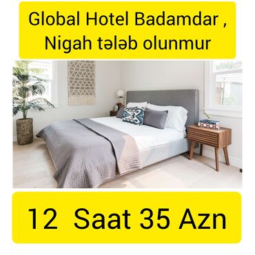 kirayə karavan: Global Hotel Badamdar filiali 12 saat 35 azn Nigah teleb olunmur tək