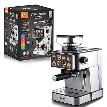 coffee maker: ☕ ПОЛУАВТОМАТИЧЕСКАЯ КОФЕМАШИНА RAF R0206 — ДВОЙНОЙ БОЙЛЕР, 20 BAR — 8