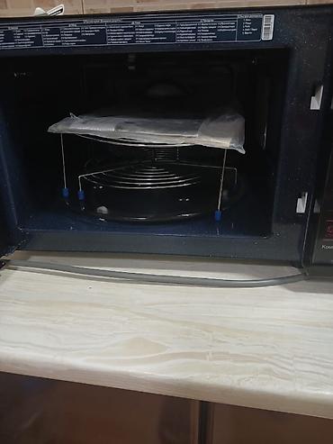 sazz modem satilir: Mikrodalğalı soba Samsung, Ayrıca dayanan, rəng - Qara, Yeni — 6