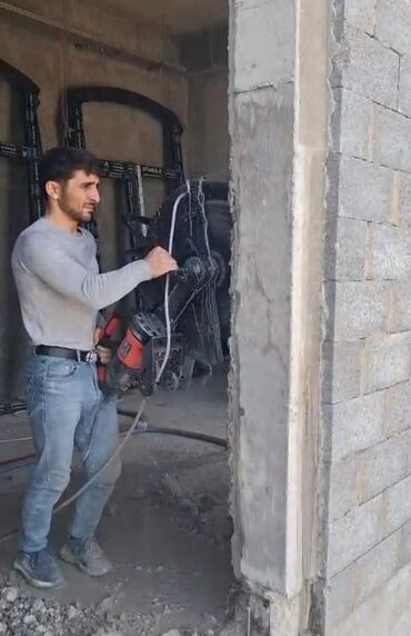 Beton işləri: Beton kəsmə xidməti - Armaturlu beton, daş, asfalt və kərpic sədlərin — 8