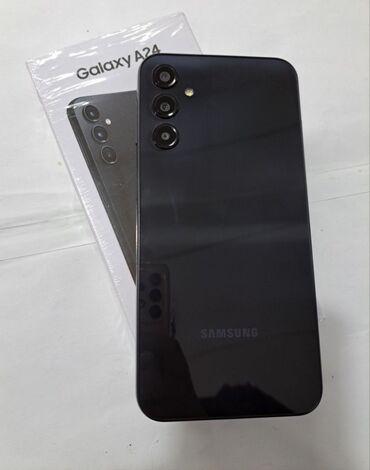 samsung nausnikleri: Samsung Galaxy A24 4G, 128 ГБ, цвет - Черный, Две SIM карты