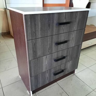 Комоды для одежды: Комод для одежды, Новый, С зеркалом, ЛДСП, цвет - Белый, Бесплатная доставка — 9