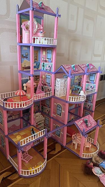 kamaz oyuncaqlari: Большой многоуровневый дом Barbie + 3 куклы в подарок. Очень большой — 1