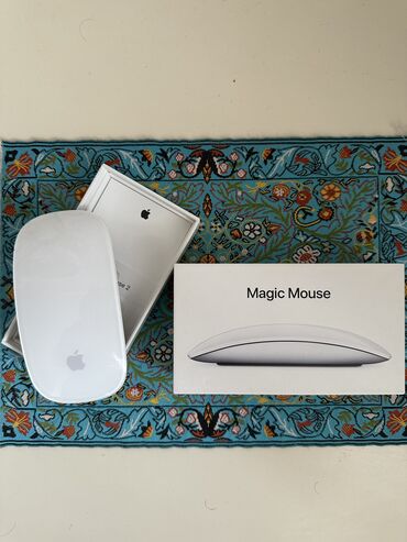 Mauslar: Apple Magic Mouse-2 İdeal vəziyyətdə,təzə kimidir, çox az işlənib və