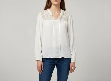 bluzki ze srebrną nitką reserved: F&F, Women's blouse, size M