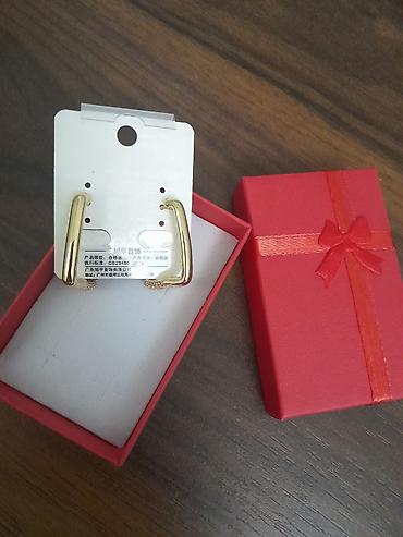xuping bijuteriya: Tezedir:Xuping Jewelry sırğa - Model: düzbucaqlı formalı halqa - Rəng — 2