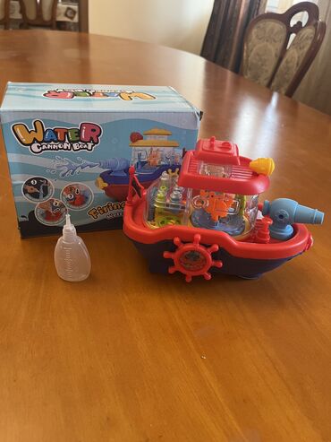 светильник кораблик: 4 игрушки по цене 1!!! Кораблик с музыкой подсветкой и водой Мячик