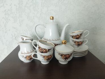 куплю мебел бу: Фарфоровый кофейный сервиз Henneberg Porzellan (ГДР) В идеальном