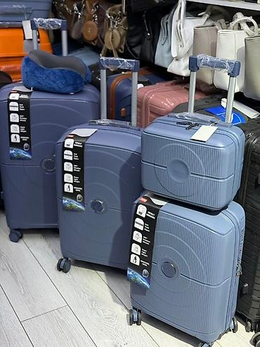 Чемоданы: Чемодан, Новый, Большой (более 70 л), Вращающиеся колеса на 360°, Кодовый замок, На колесах — 13