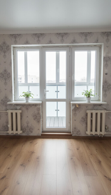 балконные шкафы: Пластиковый оконно-дверной блок для выхода на балкон/лоджию