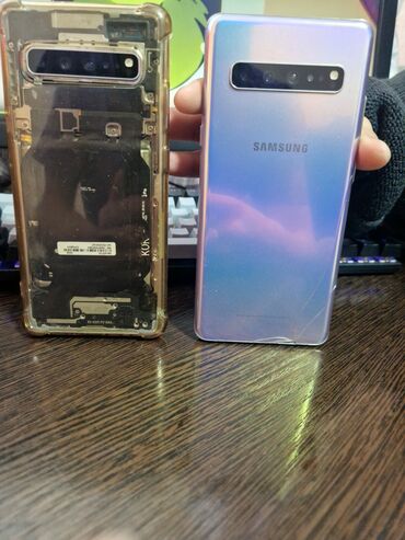 телефоные номера: Samsung Galaxy S10 5G, Б/у, 256 ГБ, цвет - Черный, 1 SIM, 2 SIM