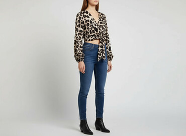 Women's Clothing: Leopard, Women's blouse, size S