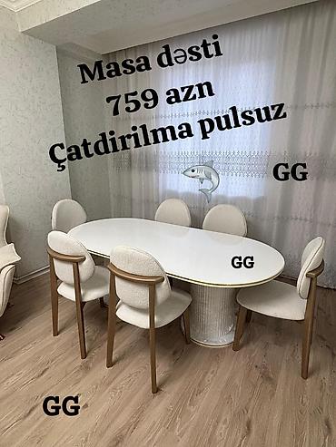 stul plastik: Masa dəsti — 1