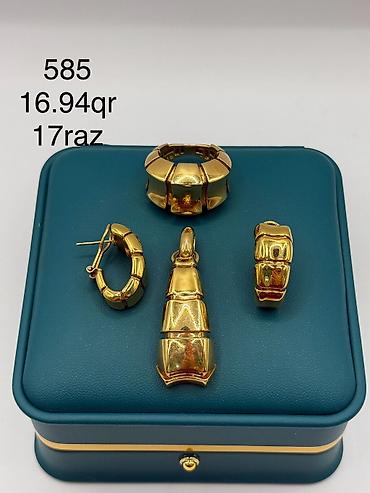 Zərgərlik dəstləri: Sarı qızıl, 585 Əyar — 19
