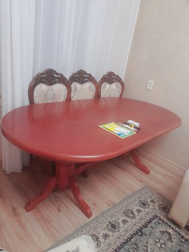 стол раздвижной конструкции: Для зала Стол, цвет - Коричневый, Новый
