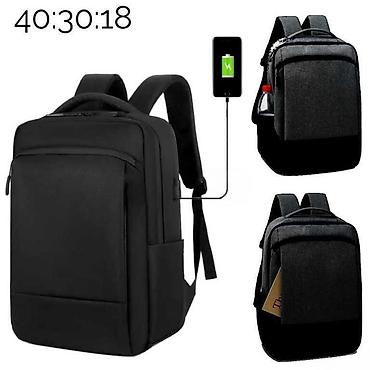komputer cantasi: Smart çantaUzunluq: 40 sm Eni: 30 sm Həcm: 24 litr Dərinlik: 20 sm — 1