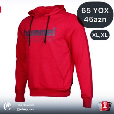 hoodie: Kapşon 🥇Keyfiyyət və Dəbin Ünvanı🥇 - 👕HUMMEL Original : 35₼ -