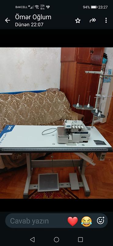 Tikiş maşınları: Tikiş maşını Yeni,Overlok, 4 saplı — 4