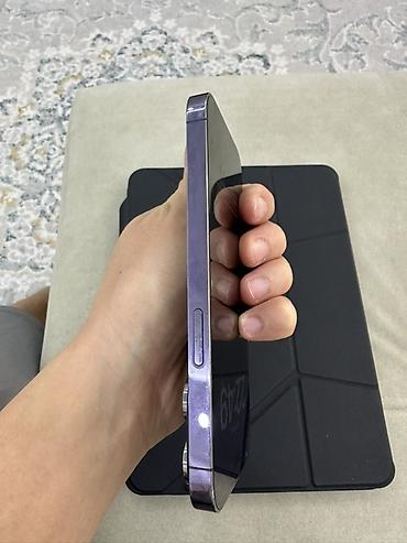 ayfon 14: IPhone 14 Pro, Б/у, 256 ГБ, Deep Purple, Зарядное устройство, Чехол, 78 % — 6