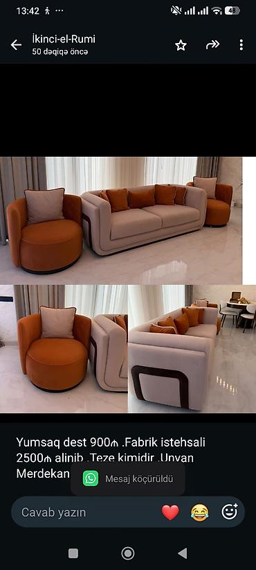 Yumsaq dest 900₼ .Fabrik istehsali 2500₼ alinib .Teze kimidir .Unvan