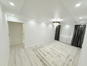жалабат квартира: 3 бөлмө, 58 кв. м, 104-серия, 1 кабат, Евроремонт